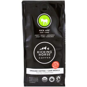 Kicking Horse, Kick Ass, Escuro, Café Moído, 10 oz (284 g)