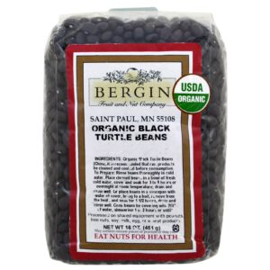 Bergin Fruit and Nut Company, Organic Black Turtle Beans, 16 oz (454 g)
