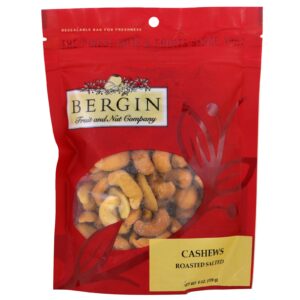 Bergin Fruit and Nut Company, Caju Assado, Salgado, 6 onças (170 g)