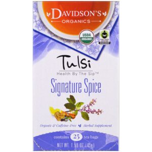 Davidson's Tea, Tulsi, Sabor Exclusivo, Sem Cafeína, 25 Saquinhos, 45 g