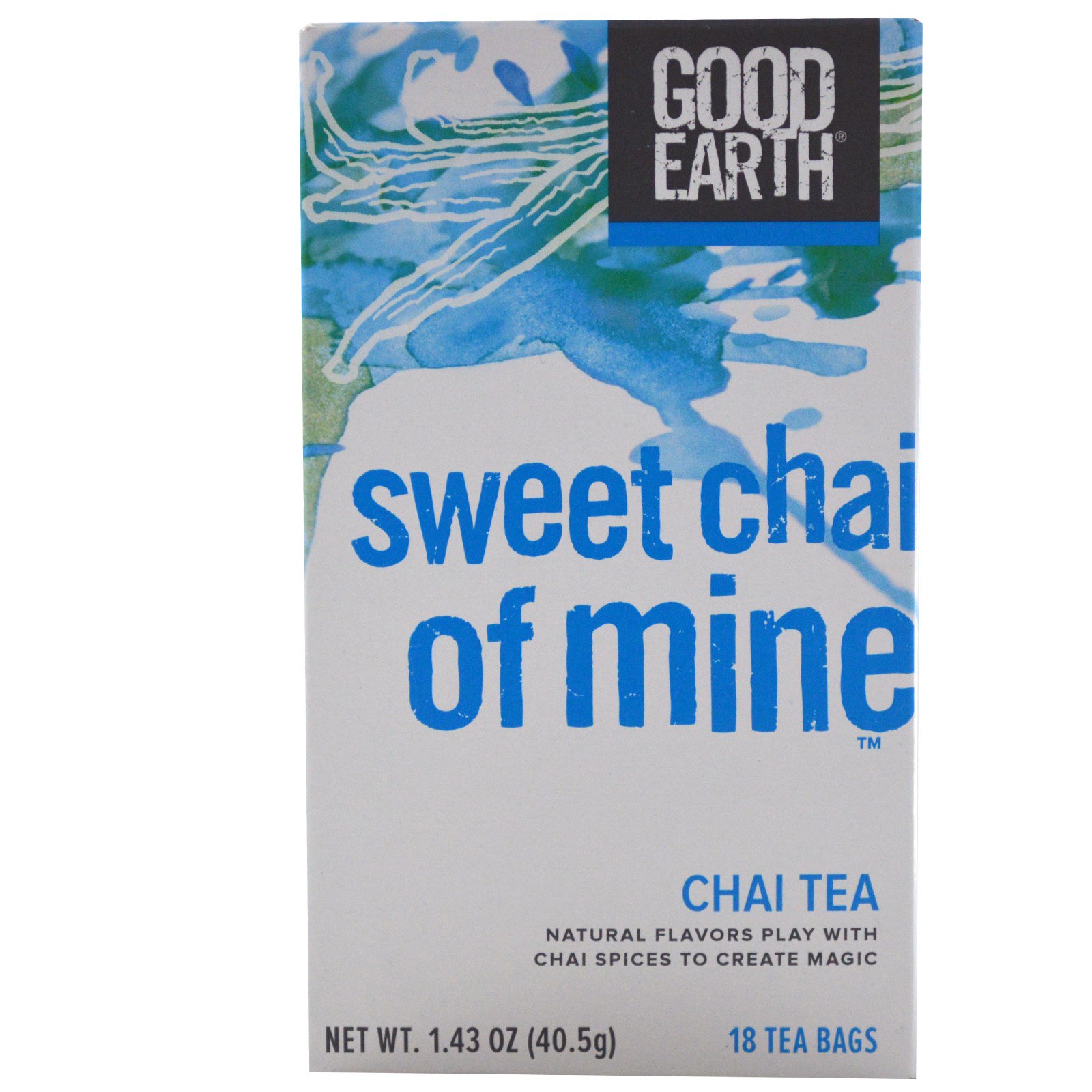 Good Earth Teas, Chá Chai, Chai Doce de Mina, 18 Sacos de Chá, 1,43 oz (40,5 g)