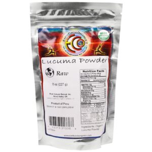Earth Circle Organics, Lúcuma Orgânica Crua em Pó, 227 g