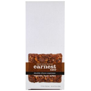 Earnest Eats, Barras Integrais Assadas, Choco Espresso Duplo, 12 Barras, 52 g (1,8 oz) Cada