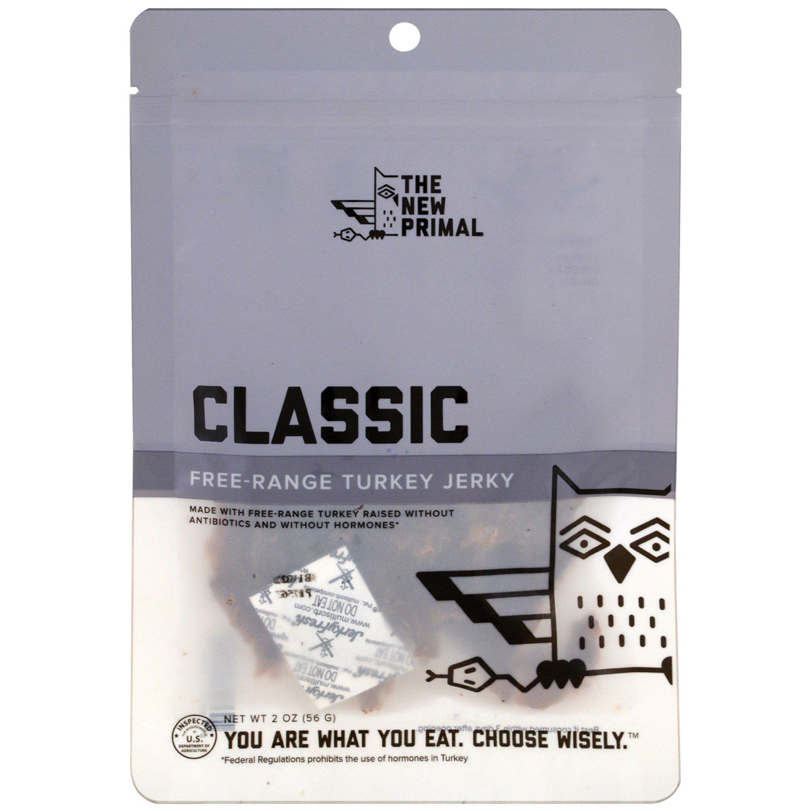 The New Primal, Carne-seca Sabor Peru, Clássica, 2 oz (56 g)