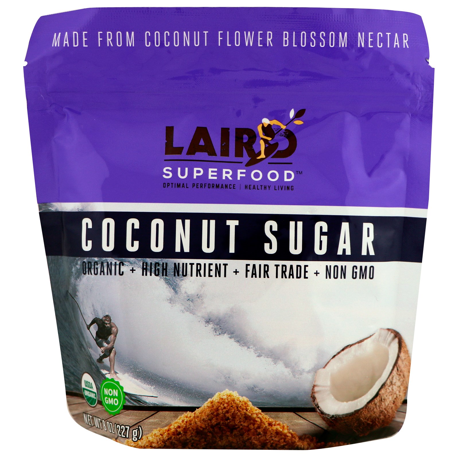 Laird Superfood, Açúcar de Coco, 8 oz (227 g)