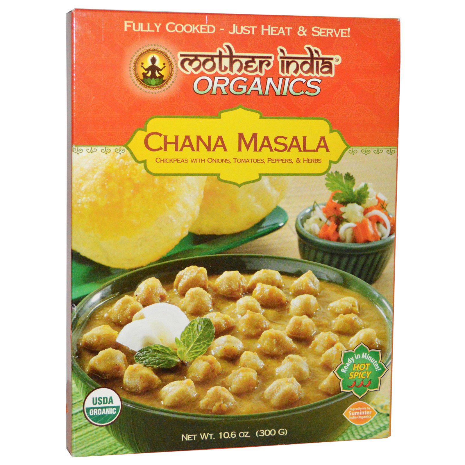 Great Eastern Sun, Mother India Organics, Chana Masala, Picante, 10,6 oz (300 g)