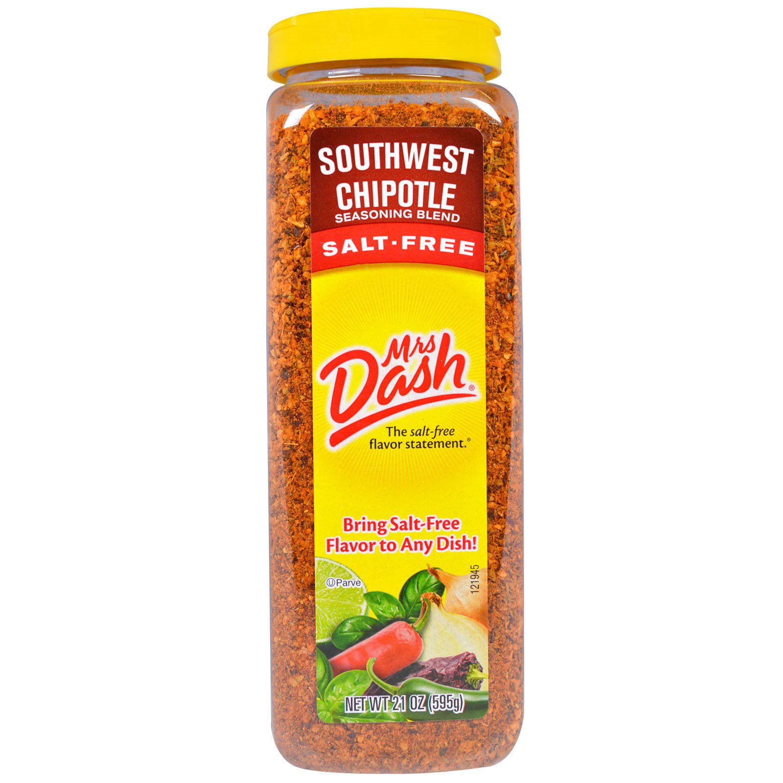 Mrs. Dash, Mistura de Tempero Chipotle do Sudeste, Sem Sal, 595 g