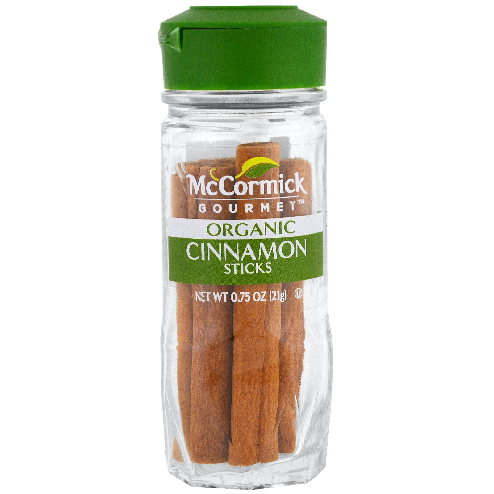 McCormick Gourmet, Orgânico, Paus de Canela, 0,75 oz (21 g)