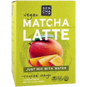Sencha Naturals, Matcha Latte, Manga Tropical, 12 sachês, 1 oz (30 g) Cada