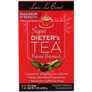 Natrol, Laci Le Beau, Super Dieter's Tea, Natural Botanicals, 12 Tea Bags (1.46 oz) (42 g)