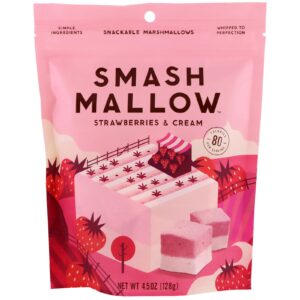 SmashMallow, Morangos e creme, 4,5 onças (128 g)