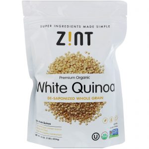 Comprar z! Nt, premium organic, quinoa branca, grão integral dessaponificado, 16 oz (454 g) preço no brasil mercearia suplemento importado loja 9 online promoção - 16 de abril de 2024