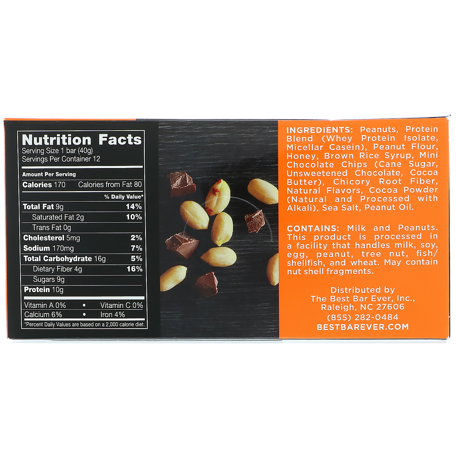 Best Bar Ever, Chocolate e Manteiga de Amendoim, 12 Barras, 1,41 oz (40 g) Cada - Imagem 2