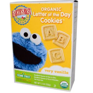 Earth's Best, Cookies Orgânicos do Dia, Baunilha, 5,3 oz (150 g)