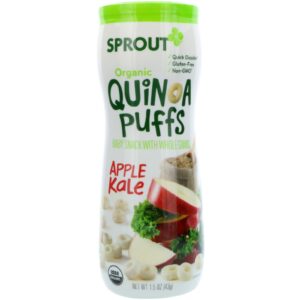 Sprout Organic, Puffs de Quinoa, maçã couve, 1,5 onças (43 g)