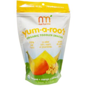 NurturMe, Orgânico, Yum-A-Roo’s, Banana + Manga + Abacaxi, 1 oz (28 g)