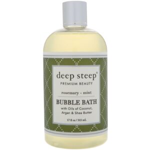Deep Steep, Bubble Bath, Rosemary - Mint, 17 fl oz (503 ml)