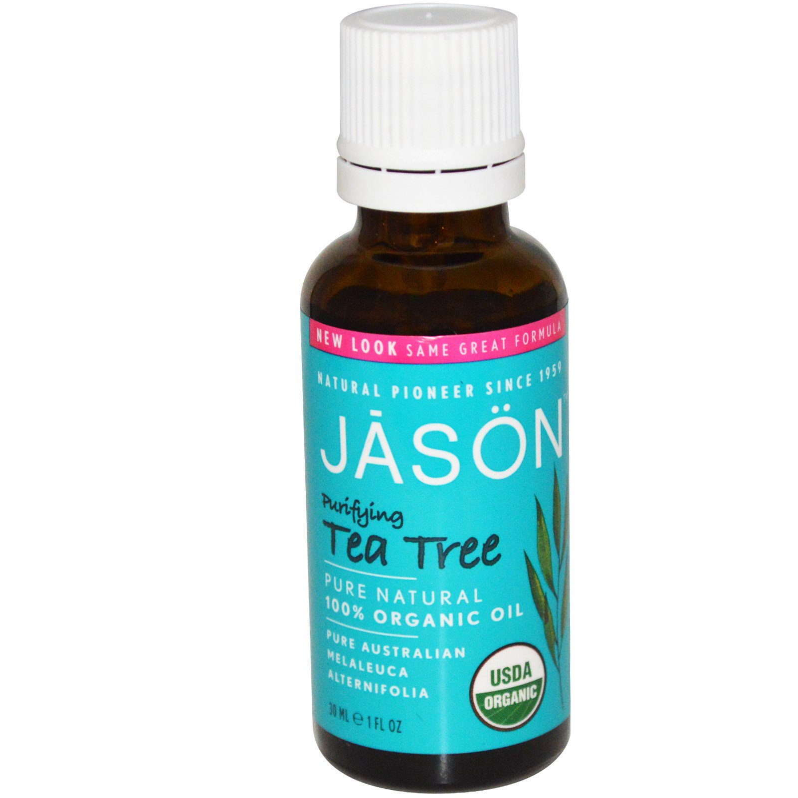 Jason Natural, Óleo 100% orgânico, árvore do chá, 1 fl oz (30 ml)