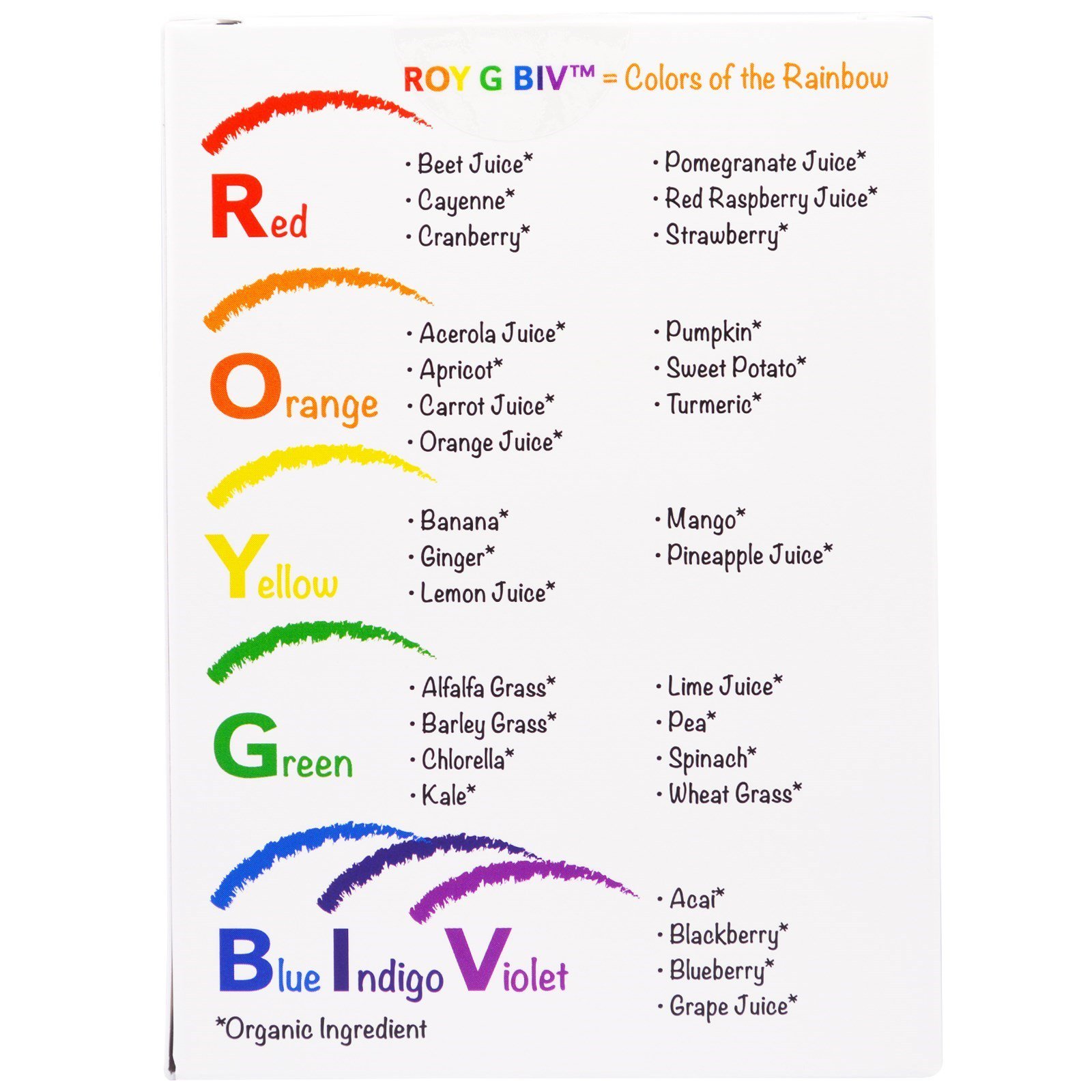 Madre Labs, ROY G BIV, Superalimento Orgânico Concentrado, mistura de frutas, bagas, verduras, vegetais, condimentos, 30 embalagens, 3 g cada (Discontinued Item) - Imagem 3