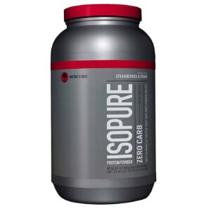 Nature's Best Zero Carb Isopure Morangos N ​​Cream 3 lbs