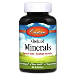 Carlson Labs Liquid Multiple Minerais - 90 Cápsulas em Gel