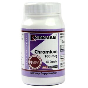 Kirkman Labs Chromium 100 mcg - 100 Cápsulas Vegetarianas