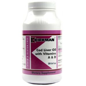 Kirkman Labs Cod Liver Oil Cápsulas - 300 Gel Cápsulas