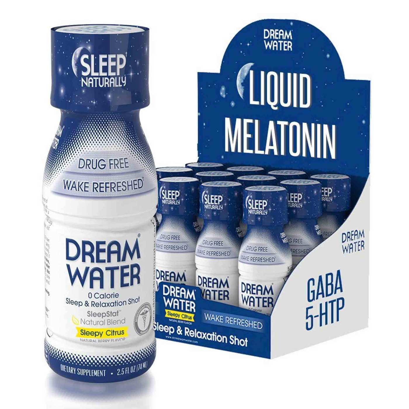 Dream Water Dormir Naturally, Noite NighChá - 12 2.5 fl oz Bottles
