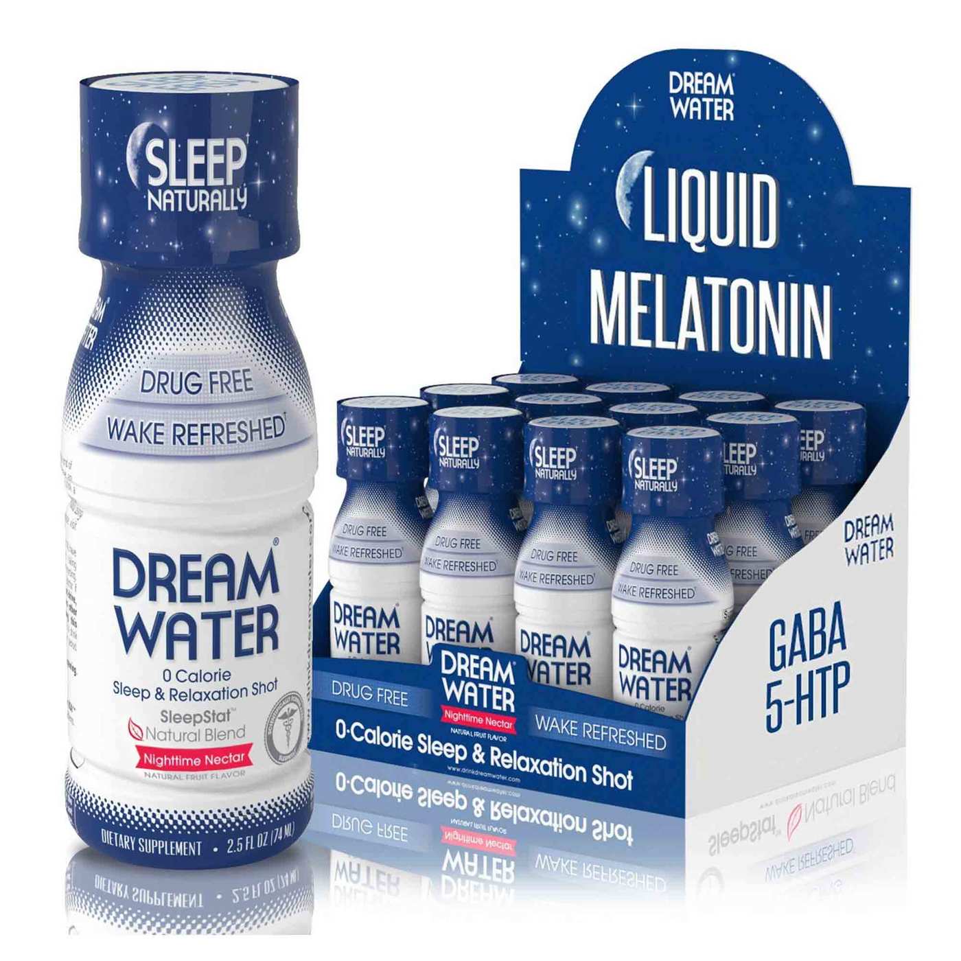 Dream Water Dormir Naturally, Néctar da noite - 12 2.5 fl oz Bottles