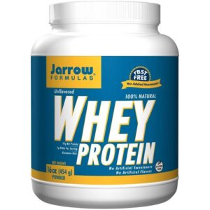 Jarrow Formulas 100% Natural Whey Proteína Powder, Sem sabor - 16 oz