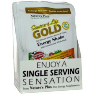 Nature's Plus Source of Life Gold Energia Shake, Baga tropical - 8 Packets (1.2 oz each)