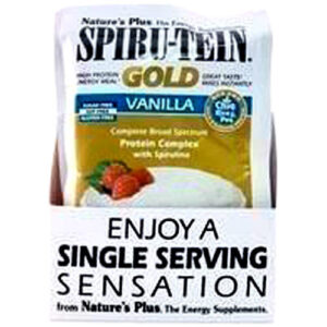 Nature's Plus Spiru-Tein Gold, Baunilha - 8 Packets