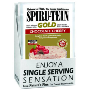 Nature's Plus Spiru-Tein Gold, Chocolate Cherry - 8 Packets