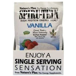 Nature's Plus Spiru-Tein, Baunilha - 8 Packets