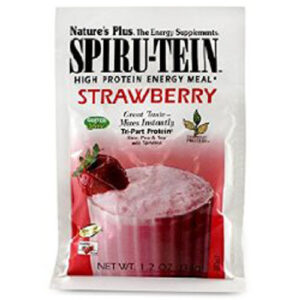 Nature's Plus Spiru-Tein, morango - 8 Packets
