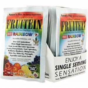Nature's Plus Fruitein Shake, baga - Rainbow Antioxidant Whole Food - 8 Packets