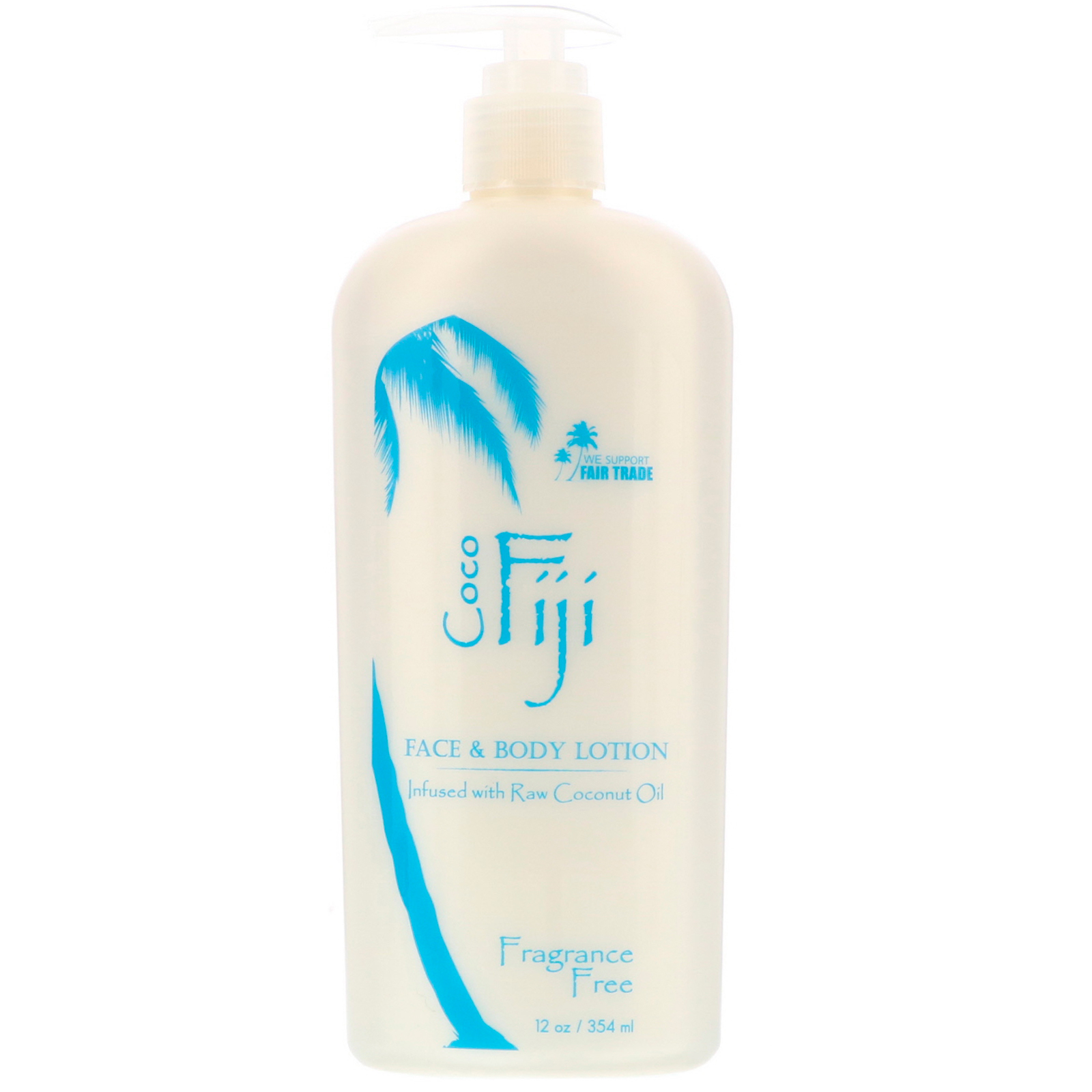 Organic Fiji, Loção Corporal e Facial, Sem Fragrância, 12 oz (354 ml) - Imagem 3