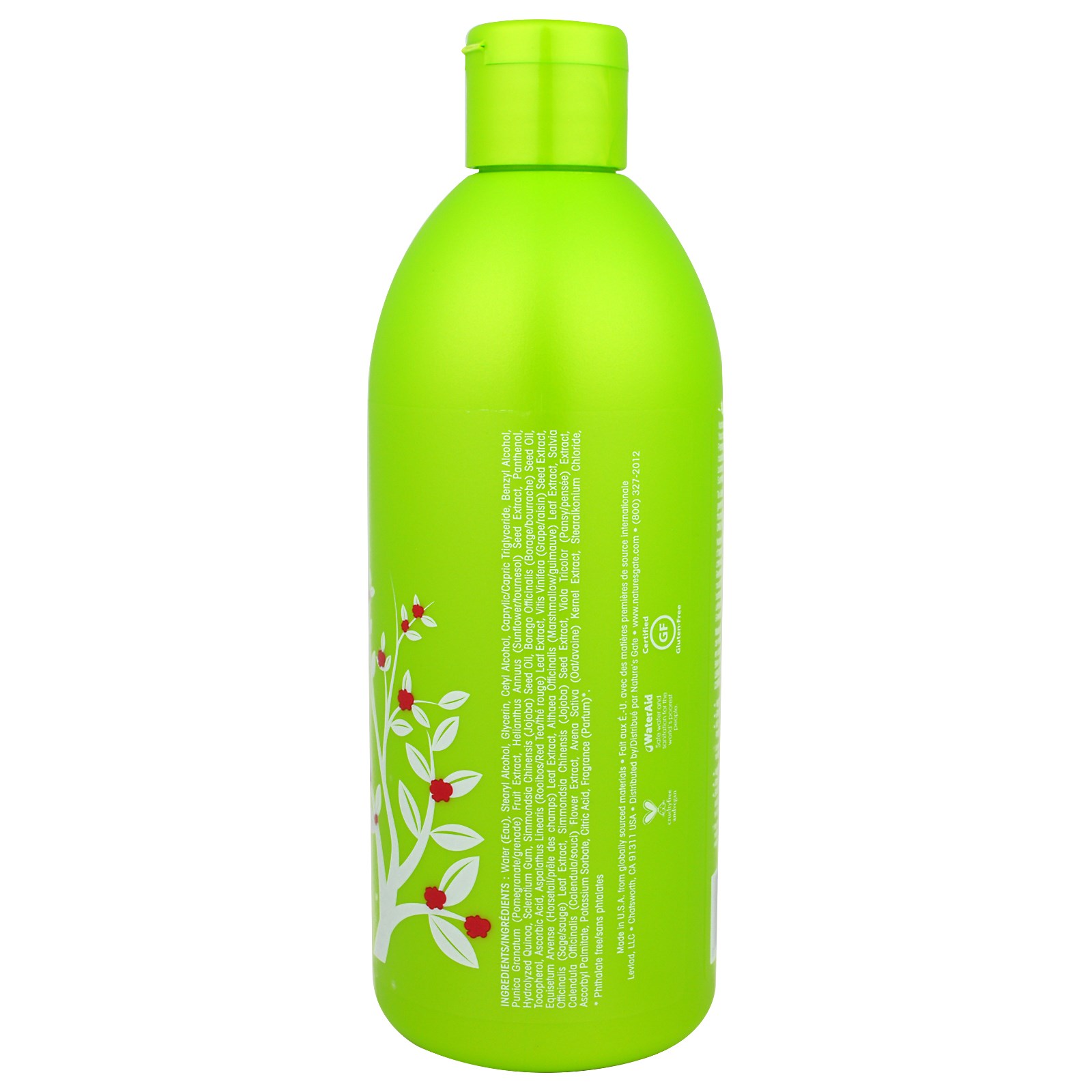 Nature's Gate, Condicionador Vegano Hair Defense, Romã + Girassol, frasco de 18 oz (532 ml) - Imagem 2