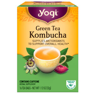 Yogi Tea, Chá Verde Kombuchá, 16 Saquinhos, 1,12 oz (32 g)
