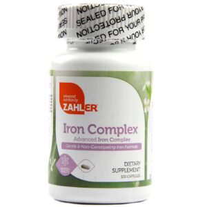 Iron Complexo Zahler 100 Cápsulas