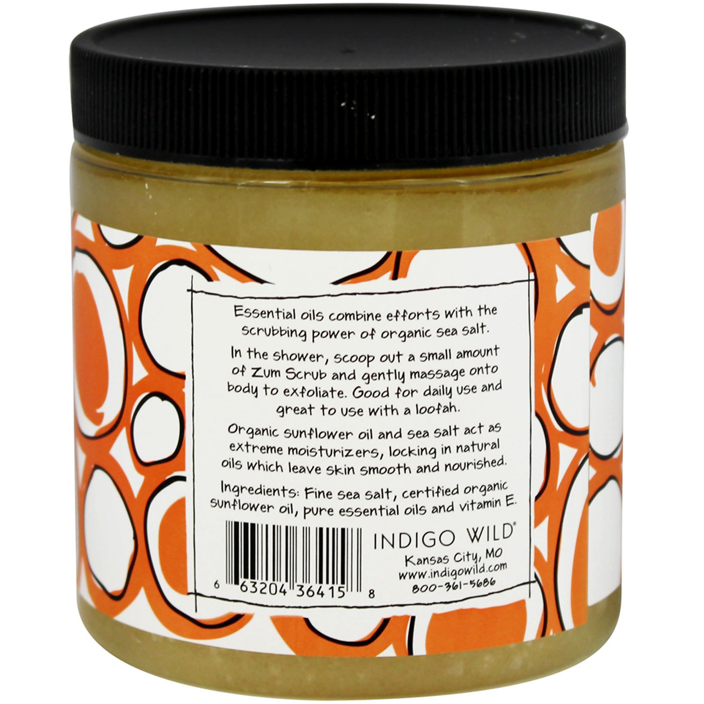 Indigo Wild Zum Body Scrub, Almond-Orange - 13 oz - Imagem 2