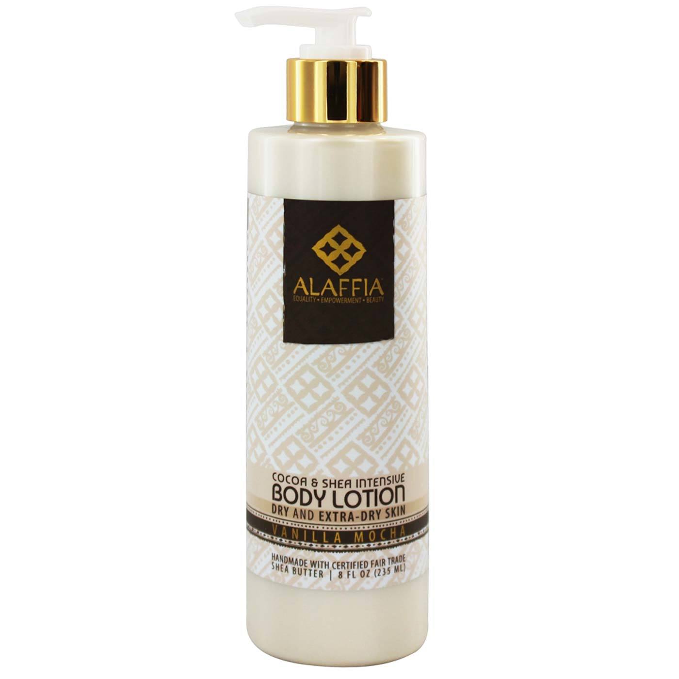 Alaffia Cocoa & Shea Intensive Hidratante Corporal, Mocha de baunilha - 8 oz
