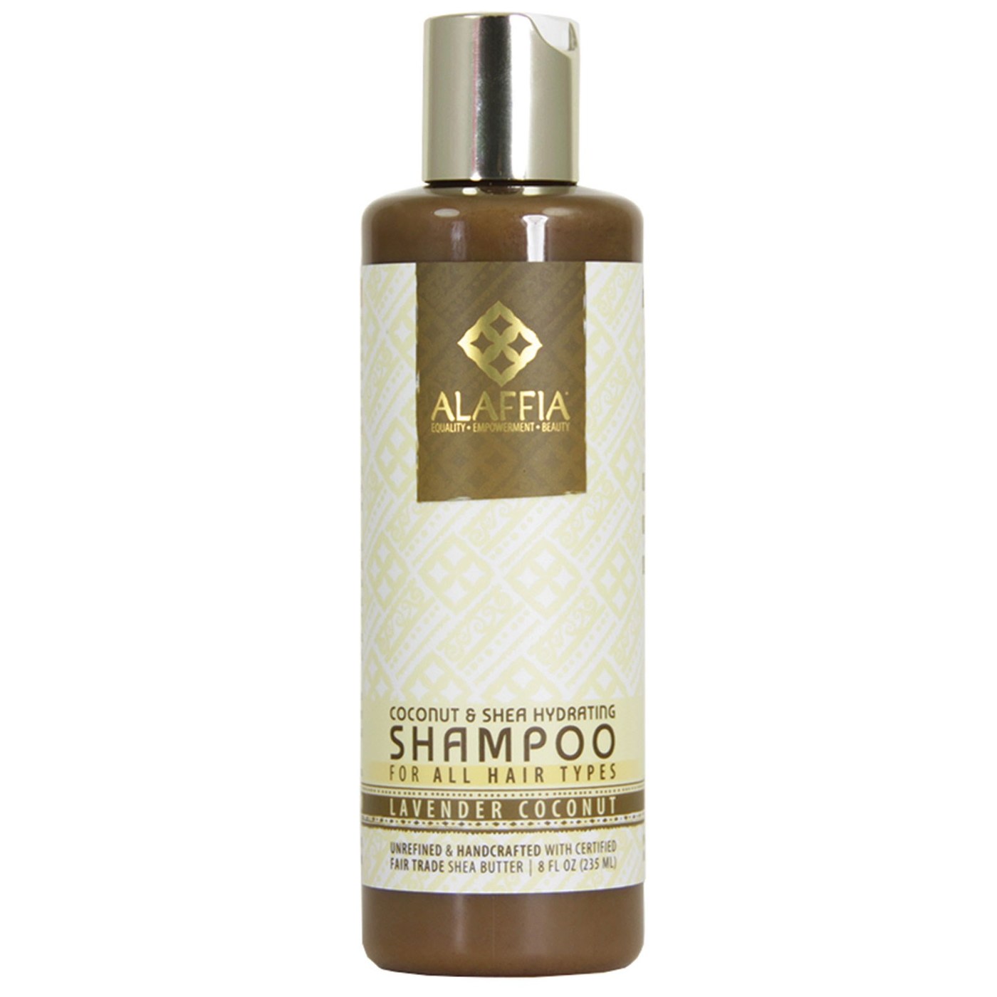 Alaffia Hydrating Xampu, Todos os tipos de Cabelo - Virgin Coconut & Shea - 8 oz