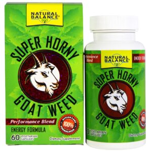 Natural Balance Super Horny Goat Weed - 60 Cápsulas Vegetarianas