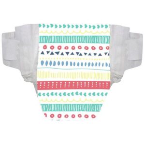 The Honest Company Original Diapers, Médio - Pastel Tribal - 40 pack (size 2)