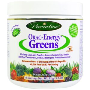 Paradise Ervas ORAC-Energia Greens, Original - 3.2 oz