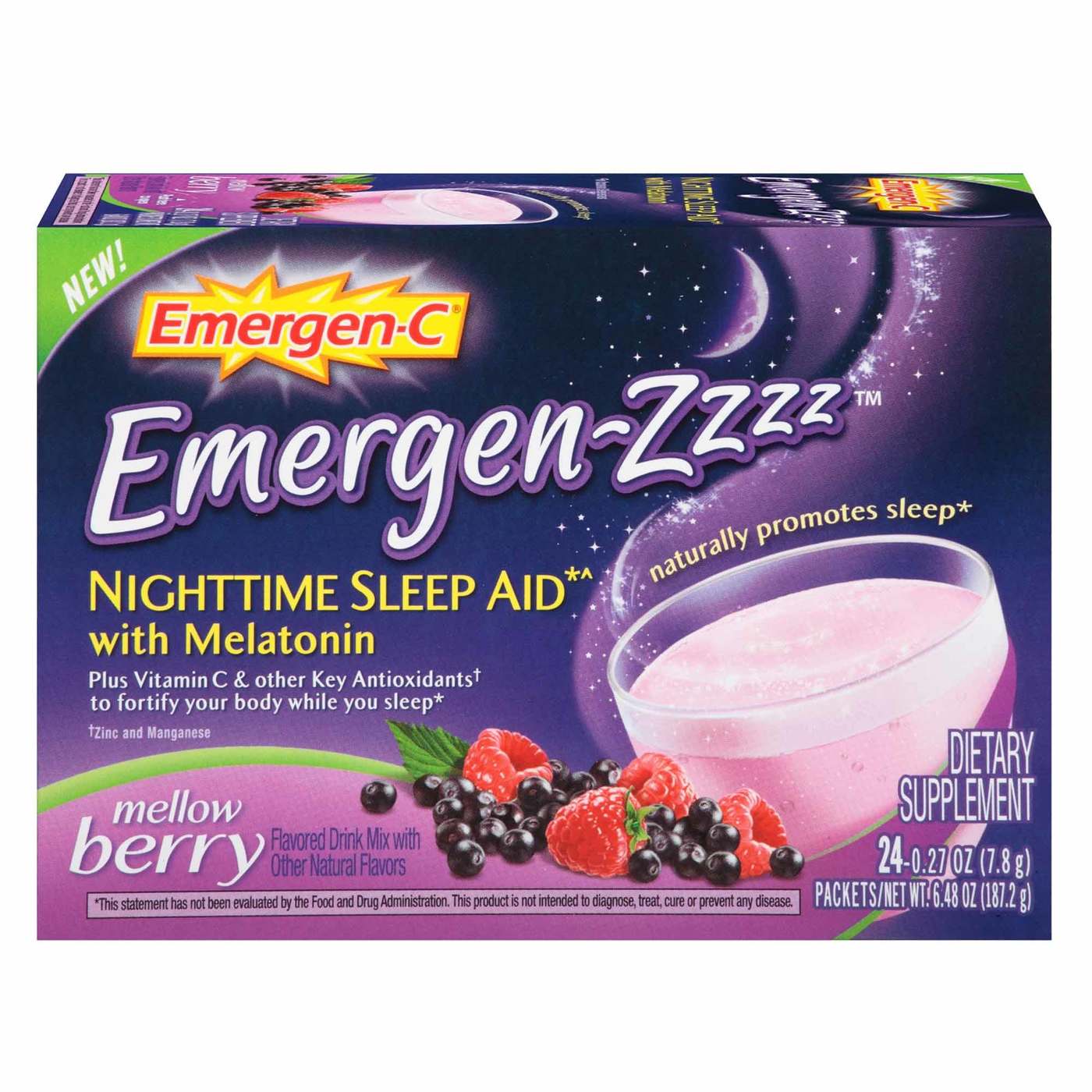 Emergen-Zzzz 24 pacotes - 7.8 g - Alacer