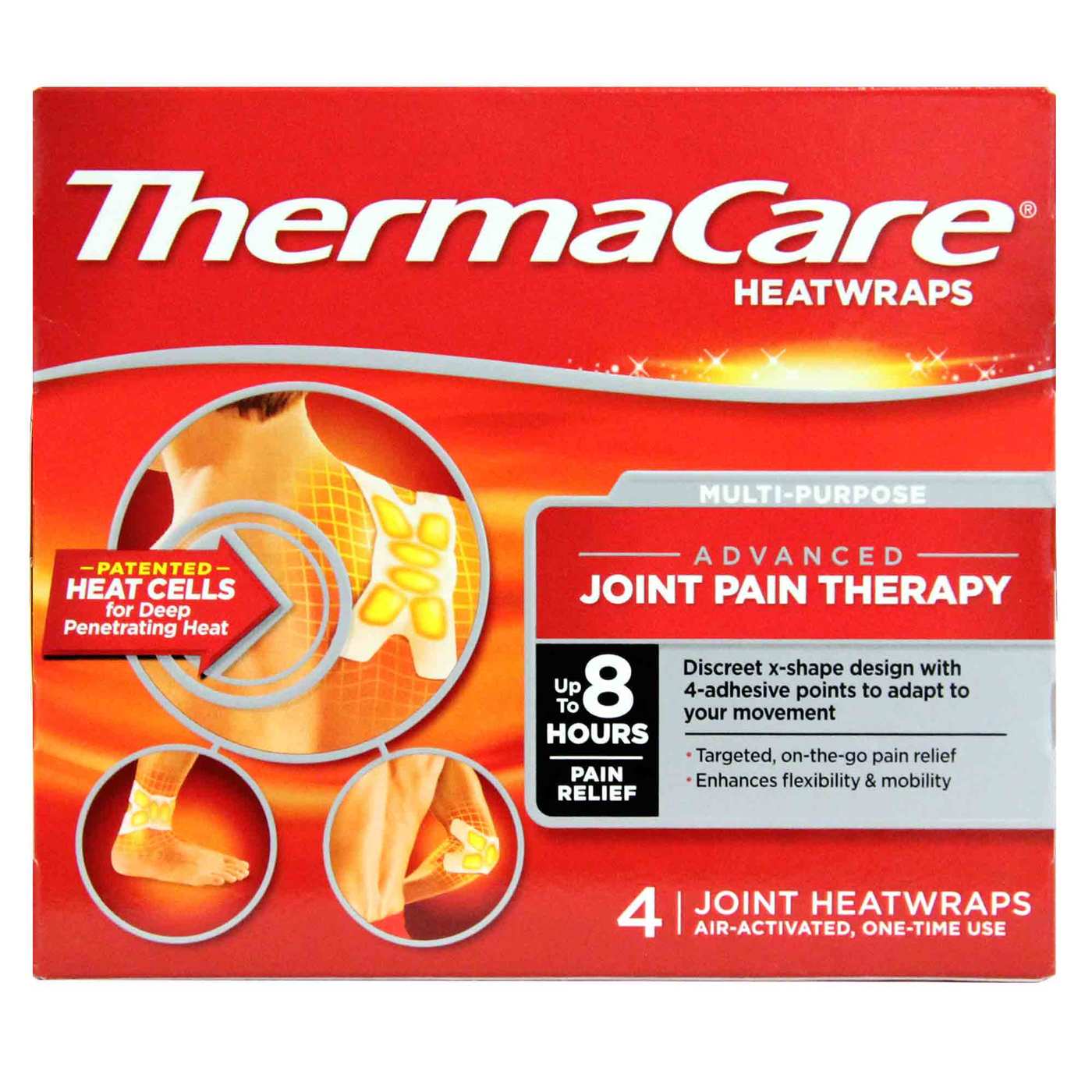 Thermacare Joint Pain Therapy Heat Wraps - 4 Wraps