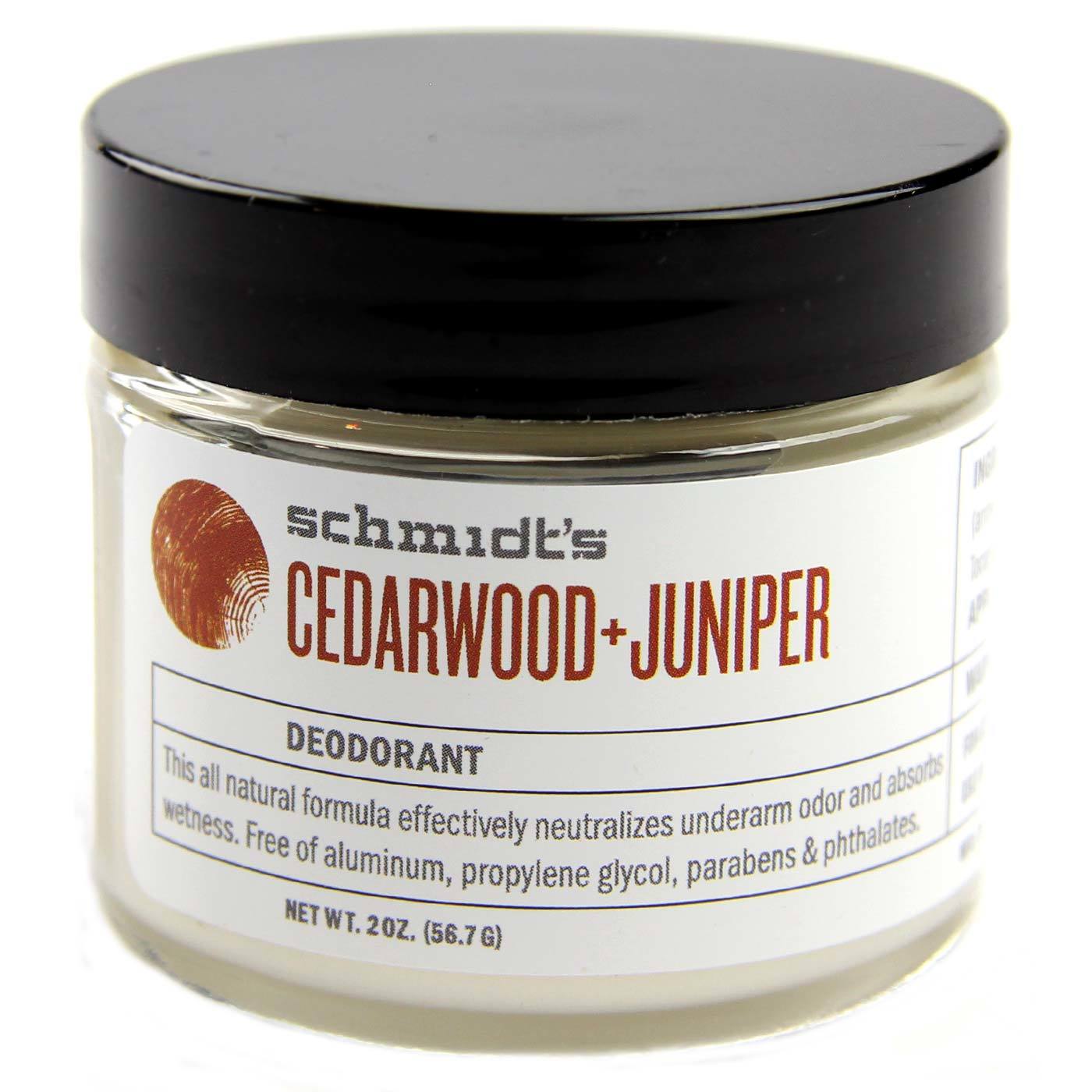 Schmidt's Natural Desodorante Jar Desodorante, Cedarwood + Juniper - 2 oz