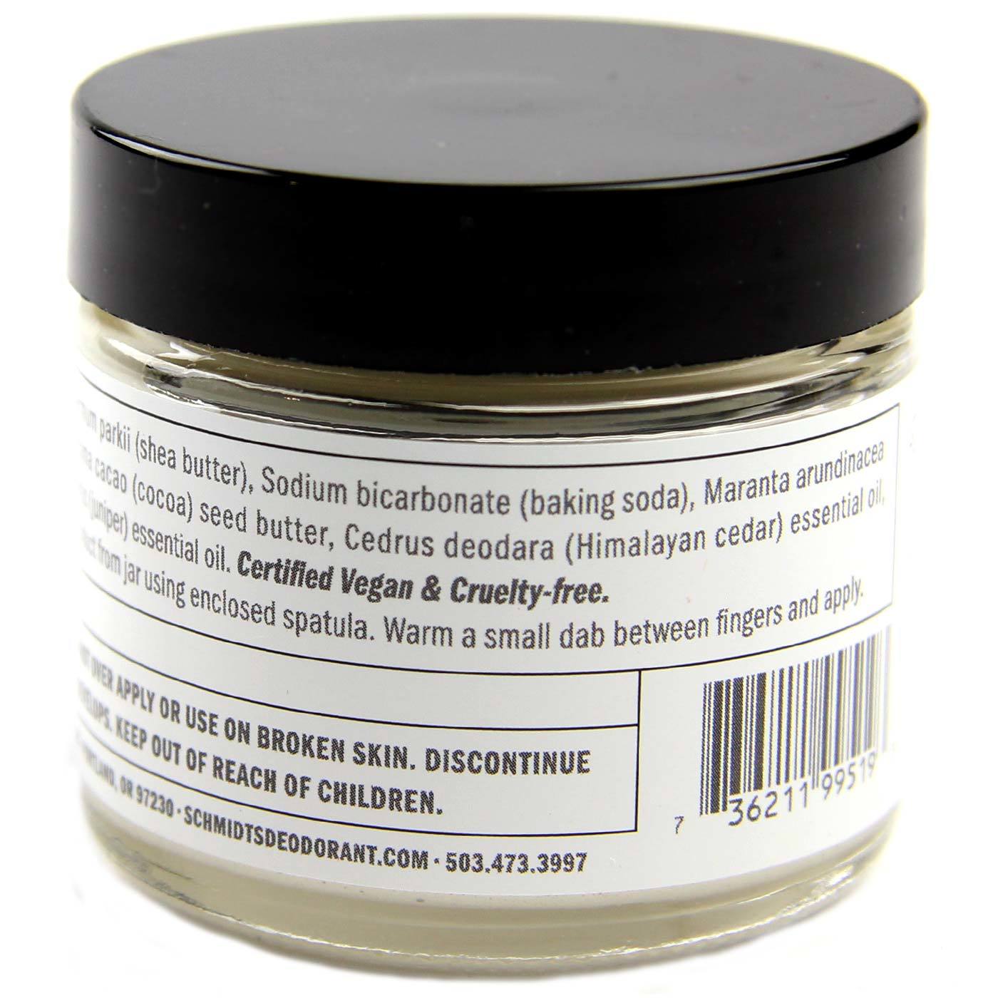 Schmidt's Natural Desodorante Jar Desodorante, Cedarwood + Juniper - 2 oz - Imagem 3